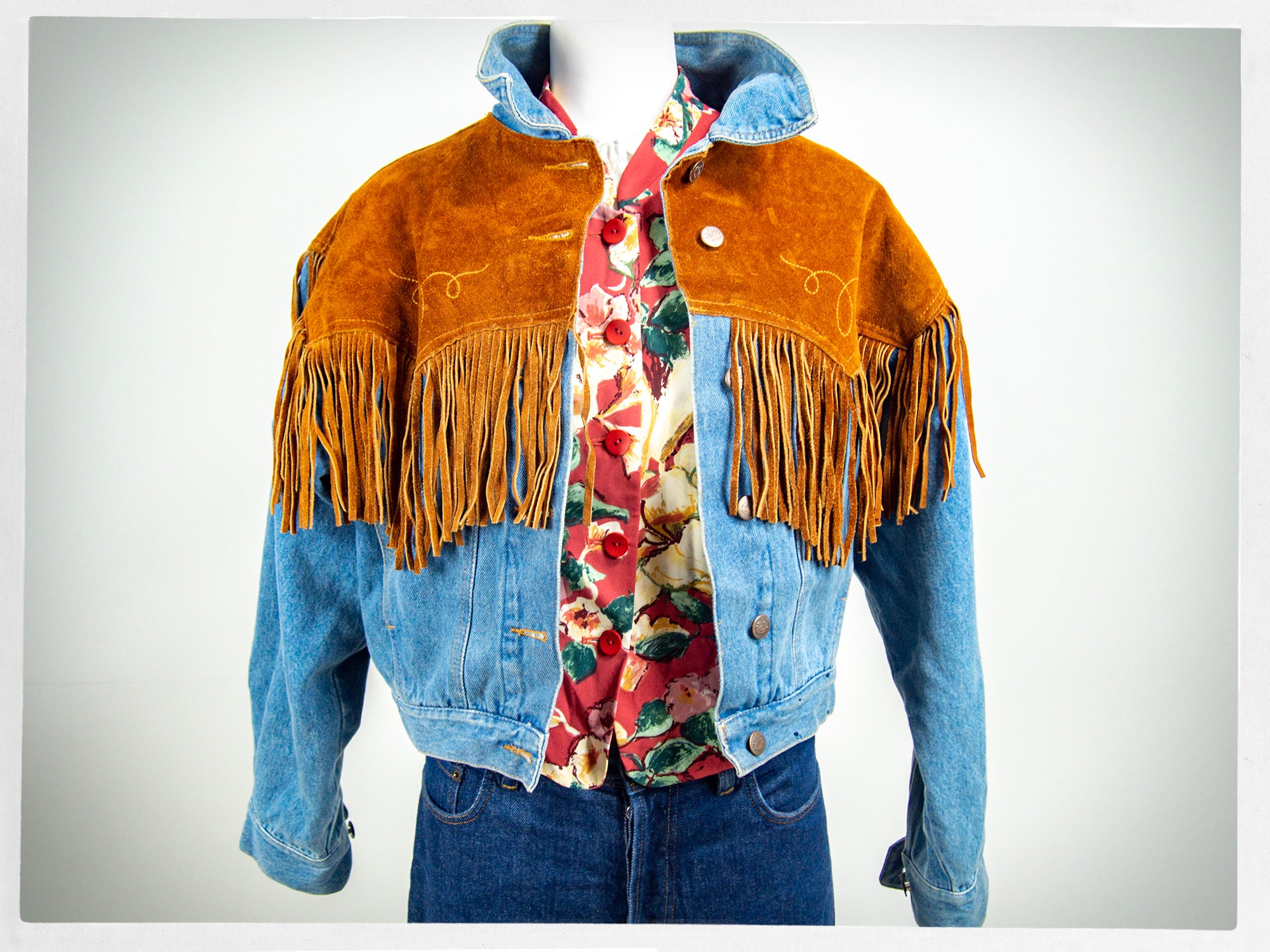 Retro 80s Jean Jacket, 80s Fringe Denim Jacket, 90s Western Fringe, Vintage Fashion, Cowboy Fashion, Rockabilly Fashion, Boho Chic Fashion - Etsy Retro 80s Jean Jacket, 80s Fringe Denim Jacket, 90s Western Fringe, Vintage Fashion, Cowboy Fashion, Rockabilly Fashion, Boho Chic Fashion - Etsy