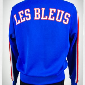 Retro Style Track Jacket, FIFA Track Jacket, Vintage Fashion, Ladies Vintage Track Jacket, Street Style, 90s Style LES BLEUS Track Jacket image 6