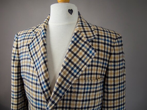 Vintage 80s Jacket, Cashmere Sport Jacket, Vintage 70s Sport Coat