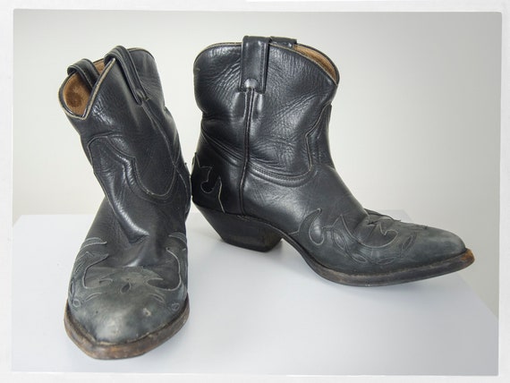 Vintage 90s Boots, 90s Cowboy Boots, 90s Western … - image 4