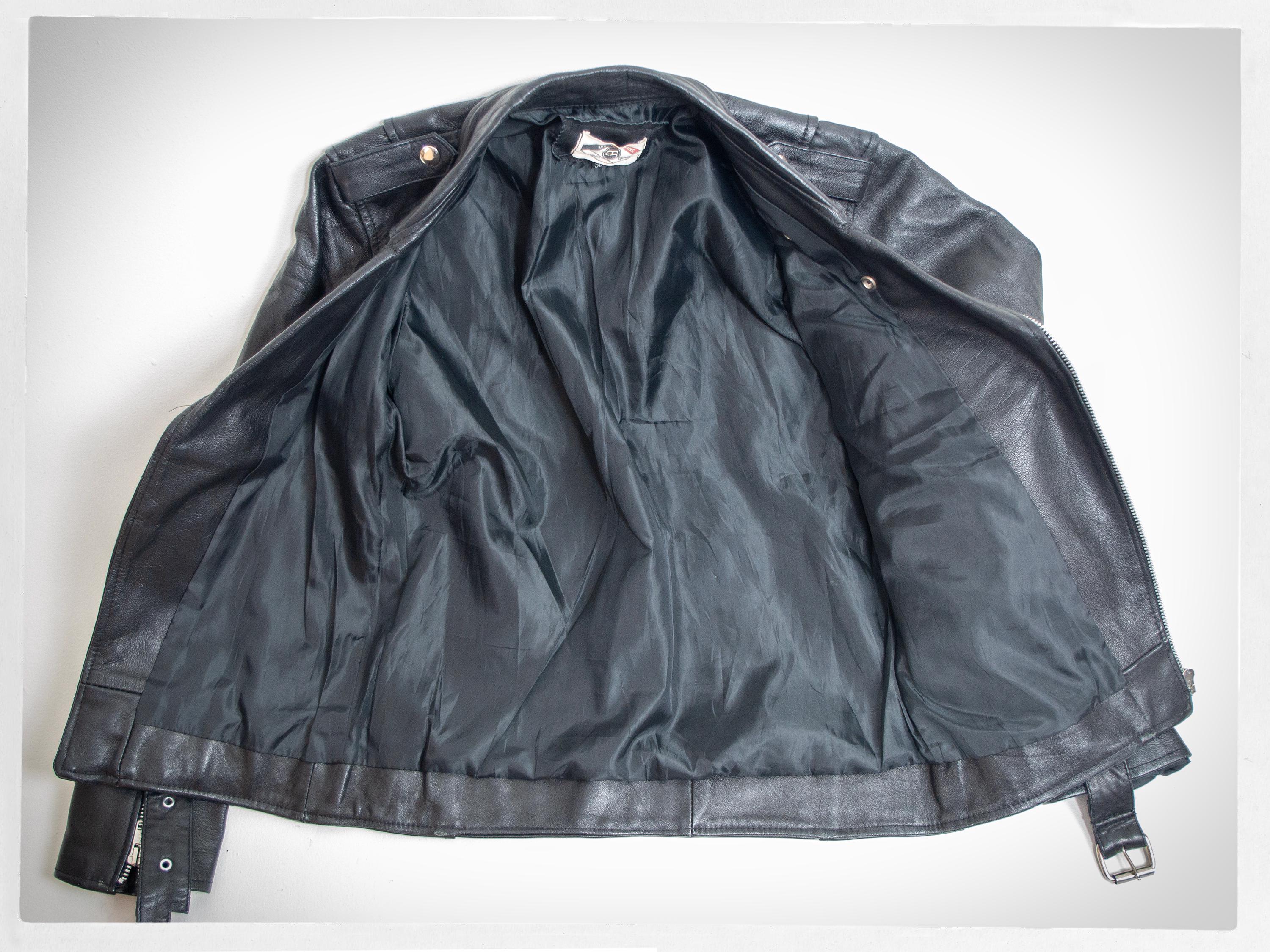 90s vintage short leather jacket （ S ） Leather Jacket, Short Leather Jacket, Classic Jacket