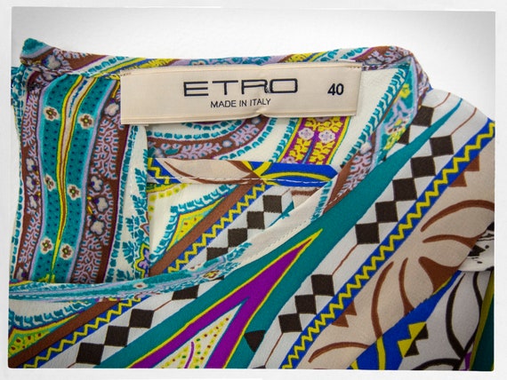 Retro ETRO Dress, ETRO Silk Dress, Vintage Fashio… - image 5