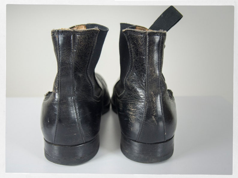 Vintage 50s Boot 60s Black Engineers Boot Gentleman's | Etsy