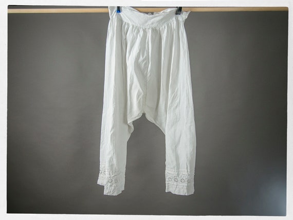 Antique Edwardian Bloomers, Vintage 1920s Starched