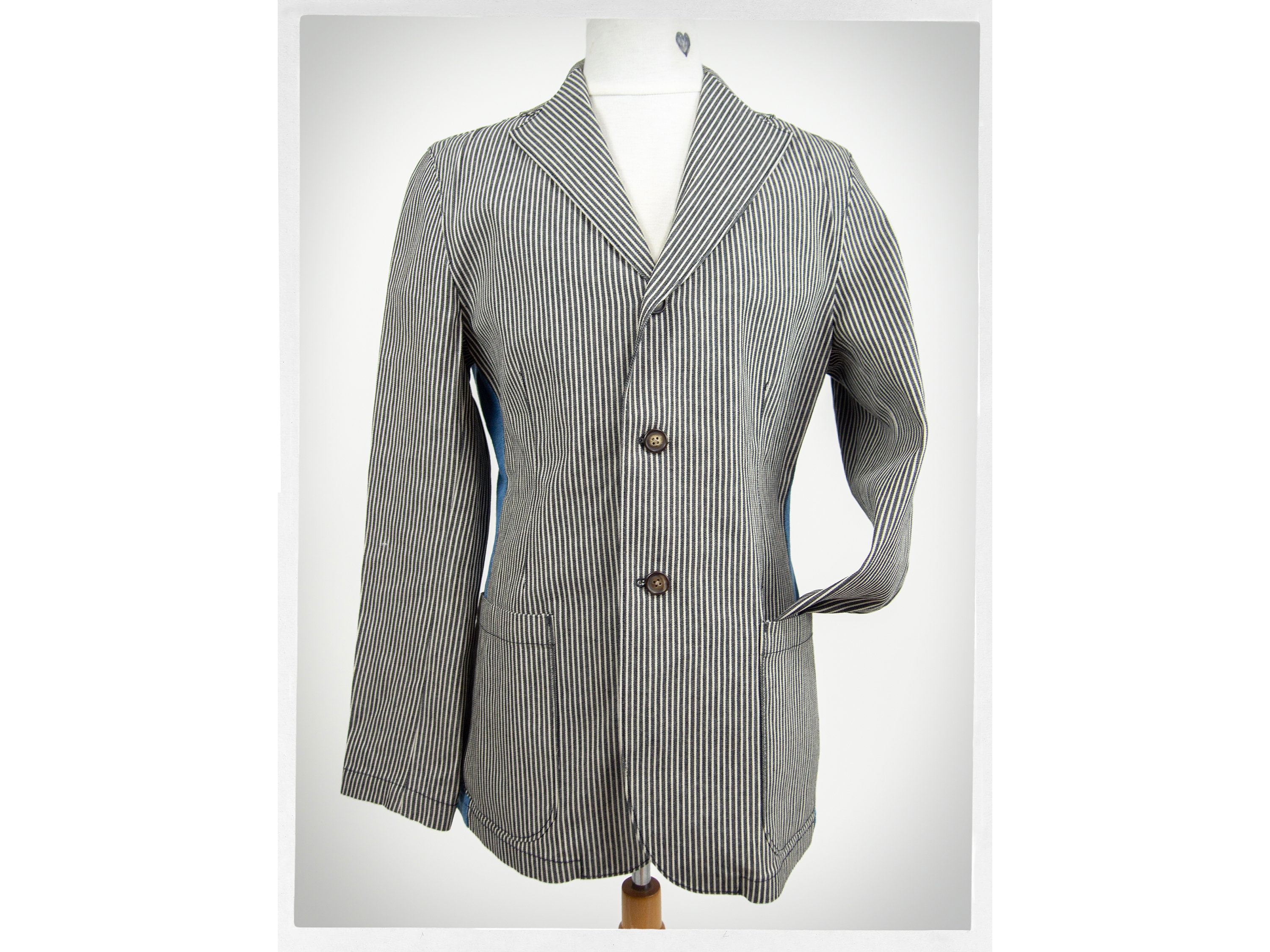 CAL O LINE ★美品★ HICKORY STRIPE JACKET Walk The Line In Cal O Line's Stripe Engineers Jacket