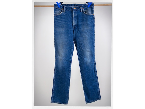 Vintage 70s Jeans, 70s High Rise Jeans, 80s Boot L