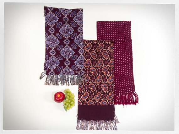 Vintage 40s Scarves, 50s Gentlemen Scarves, Mens R