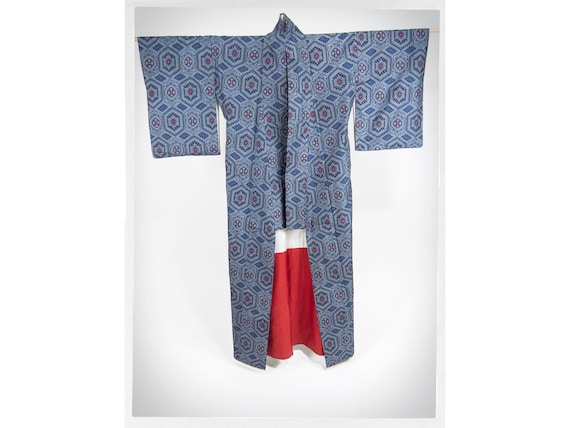Retro Gentlemen's Kimono, Japanese Lingerie, YUKA… - image 1