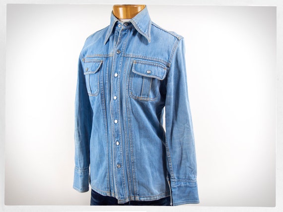Vintage 70s Jacket, 70s Denim Jacket, Vintage Den… - image 1