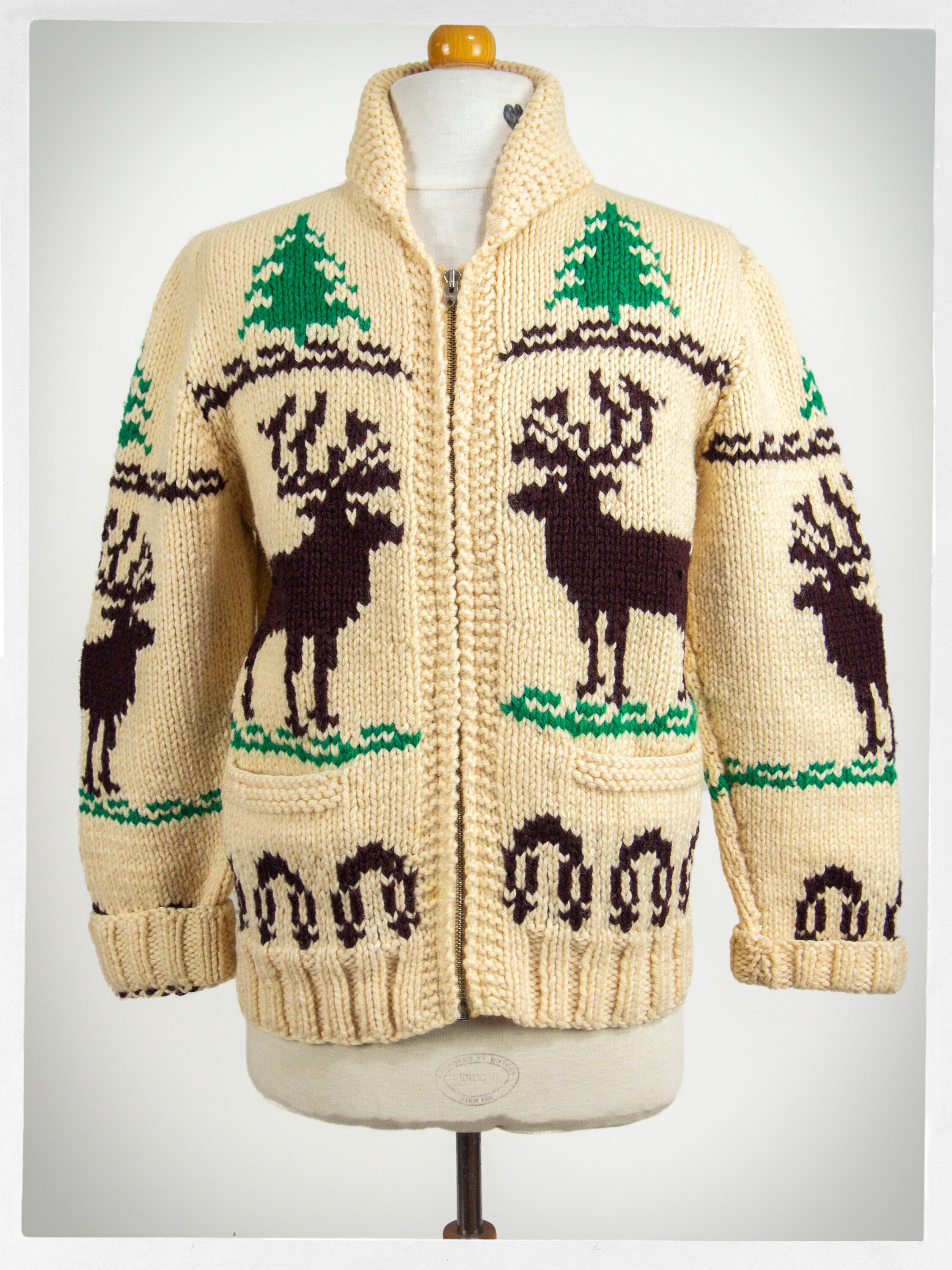 極美品◎ グッドデザイン◎vintage cowichan Vintage Cowichan Sweater [Unknown Brand] [1960s ~] Dans & Musical