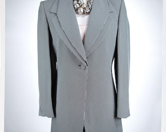 Vintage Emporio Armani Coat Jacket Long Sleeve Retro Style Size 40
