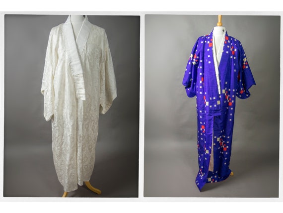 Vintage 70s Kimono, Hand Stitched KIMONO, Japanes… - image 1