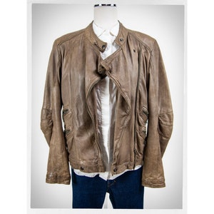 Veste en cuir rétro des années 90, veste de moto en cuir souple, mode boho, mode romantique, veste blush douce, veste bomber en cuir des années 90, chic
