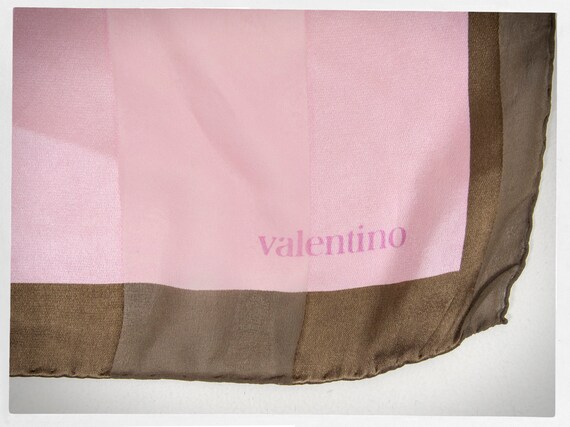 Vintage 90s Silk Scarf, Valentino Silk Scarf, VAL… - image 3