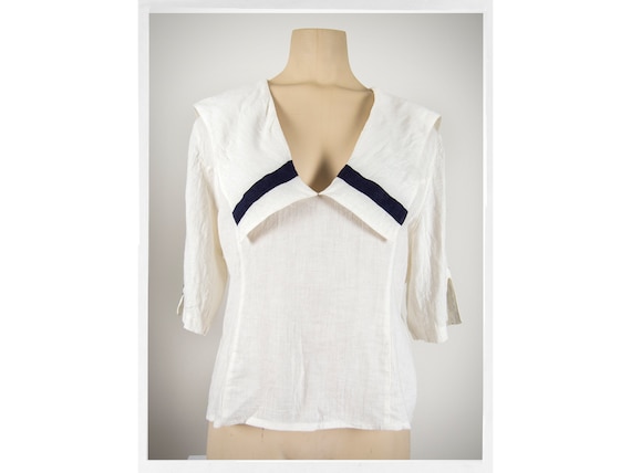 Vintage 90s Blouse, 90s Italian Blouse, Vintage Li