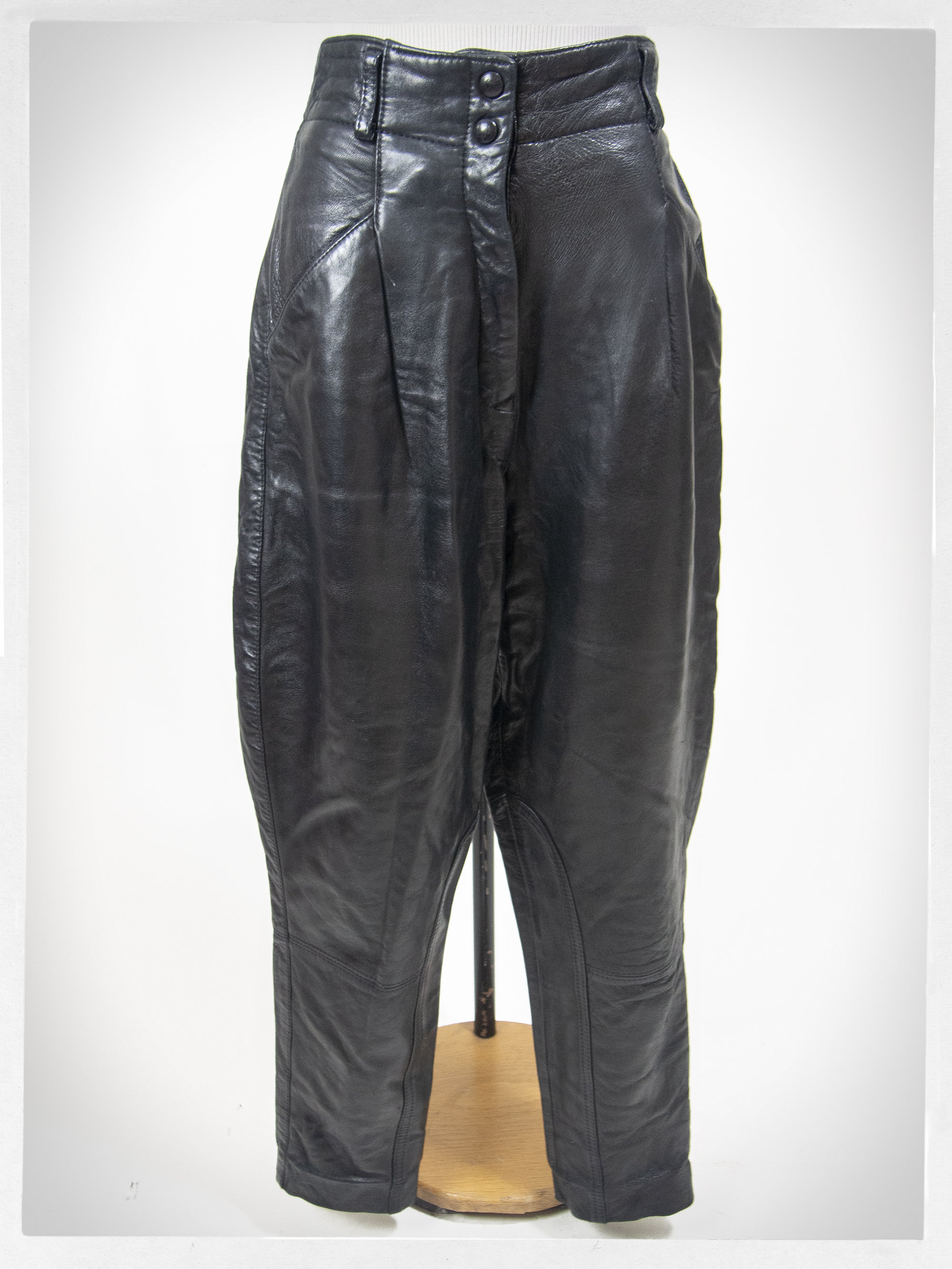 Retro 70s Leather Pants 80s leather JODHPURS Creeds of | Etsy