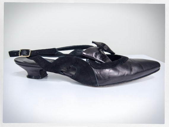 Retro 80s Shoes, 70s PETER FOX Slingback, Designe… - image 3