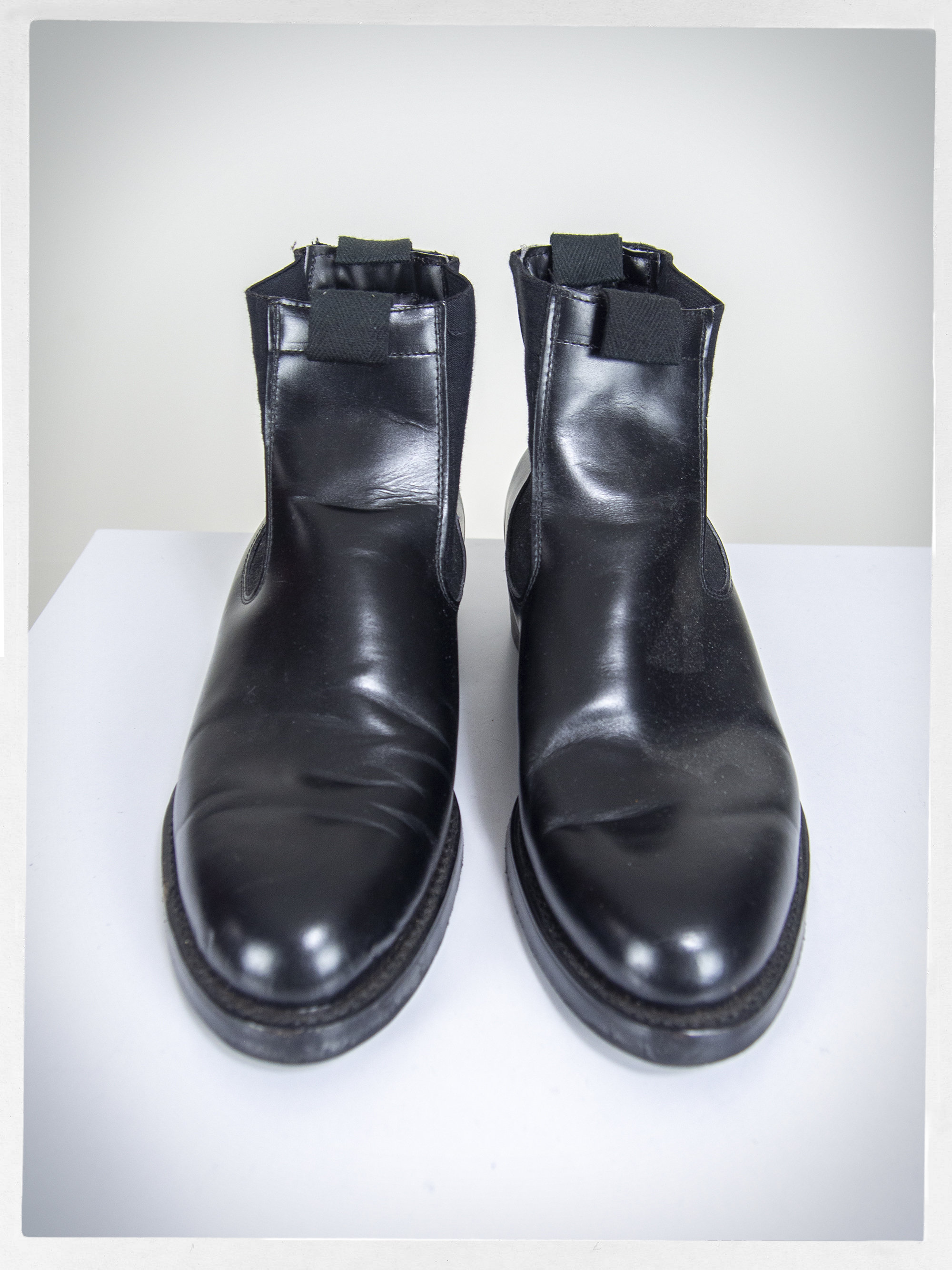 Vintage 80s Boots, Retro Engineer Boots, 70s Black Chore Boots