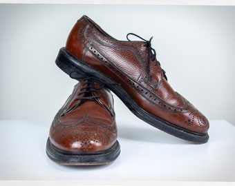 Retro 70s Shoes, 70s Leather Brogues, 80s Wingtip Shoes, 70s REGAL