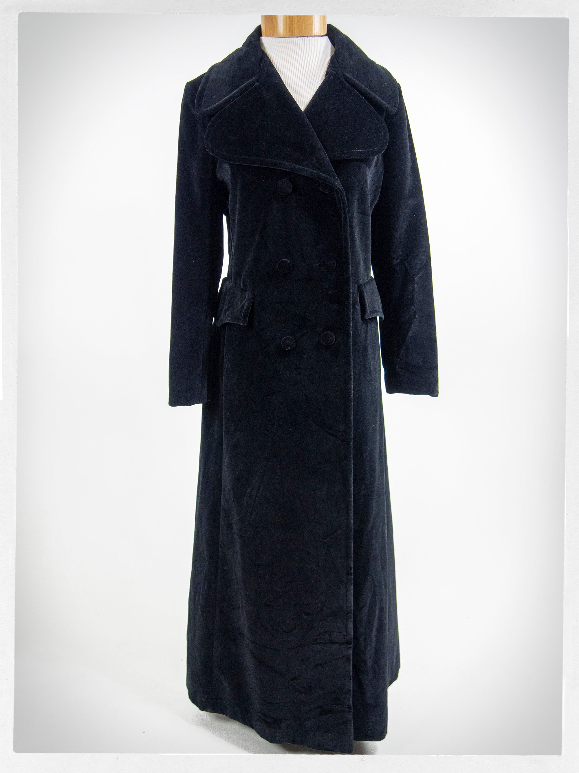 Vintage 70s Coat Velvet Coat Full Length Coat Vintage Etsy
