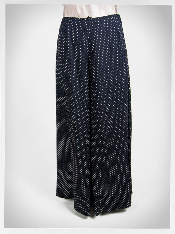 Retro 80s PALAZZO Pants, 90s Palazzo Pants, Frenc… - image 3