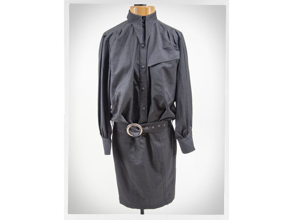 Vintage 80s Dress, THIERRY MUGLER Dress, Vintage D