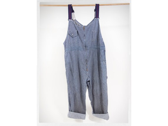 Vintage 70s Overalls, Pin Stripe Overalls, Vintage