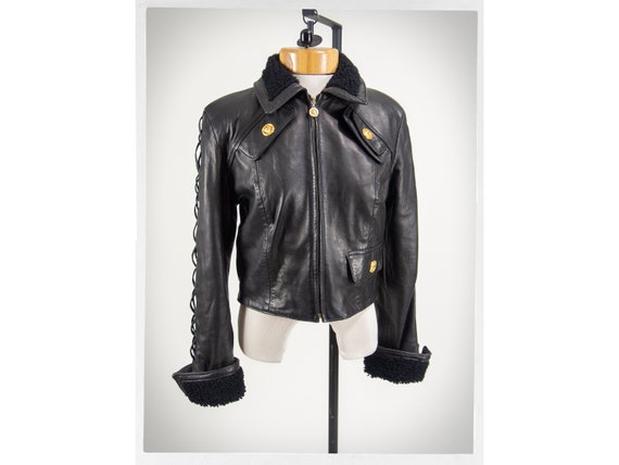 Vintage 90s Jacket, 80s Rocker Jacket, Retro Leath