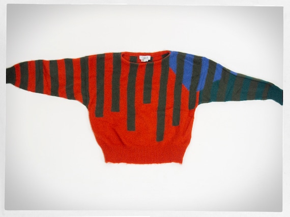 Vintage 70s Sweater, 70s Italian Jumper, Knit Ital