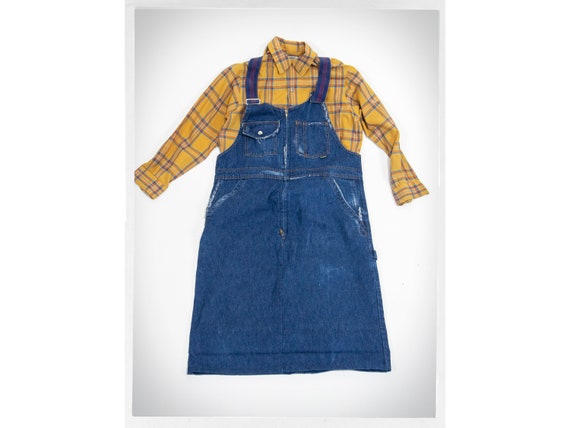 Handmade Overall Dress, Workwear Denim Dress, Reconstructed Dress, Reworked Overall  Dress, Boho Fashion, Vintage Fashion, Hippie Fashion - Etsy