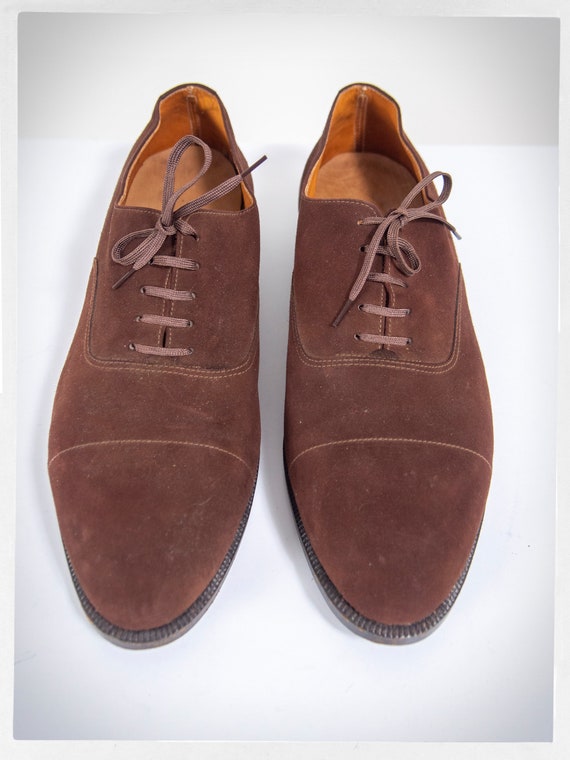 Vintage 50s Shoes, 60s Cap Toe Shoes, 50s Brown S… - image 2