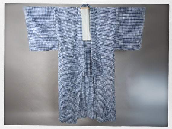 Gingham Cotton Kimono, Check Cotton Kimono Wall Ha