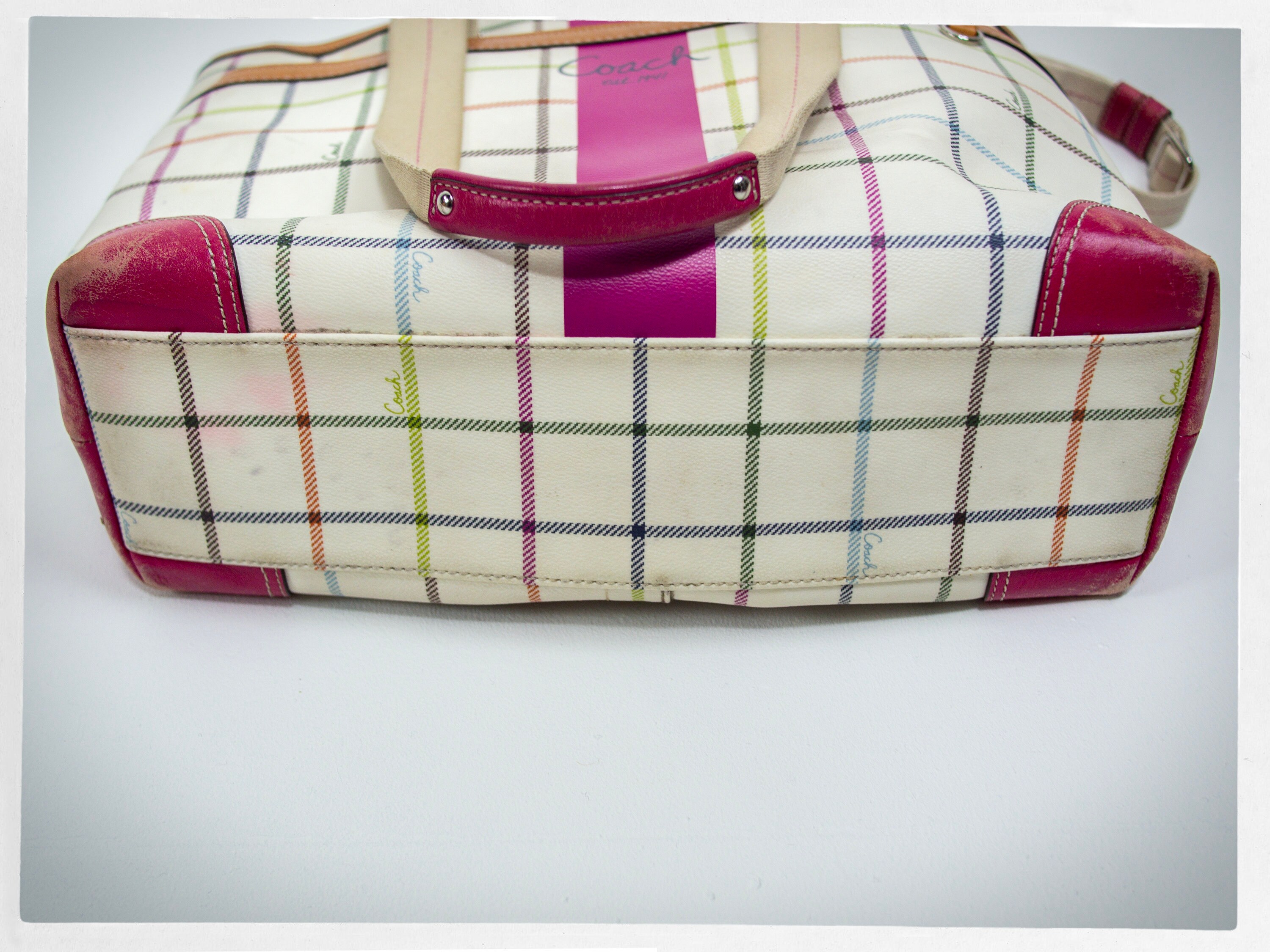 Vintage Satchel Retro Coach Bag Coach Plaid Purse Retro Coach Satchel Vintage Fashion Luxury Fashion Coach Crossbody Bag Boho Fashion