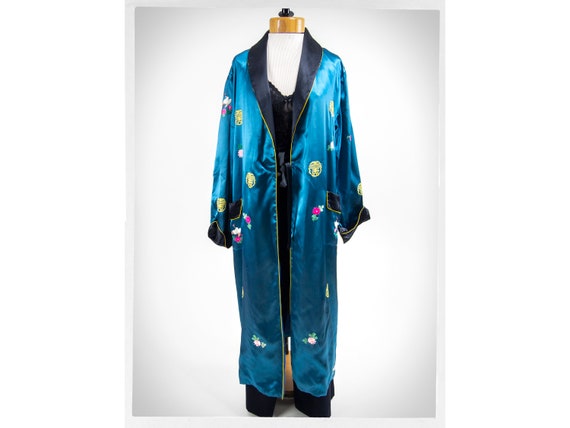 Asian silk cheap robe