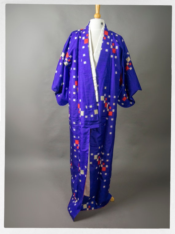 Vintage 70s Kimono, Hand Stitched KIMONO, Japanes… - image 2