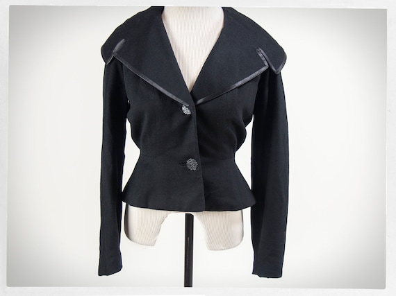 Vintage 50s Jacket, 50s Statement Jacket, 40s BEVERLEY Jacket, Chatillon Mouly Roussel,  Vintage Fashion, French Couture, Luxury Fashion