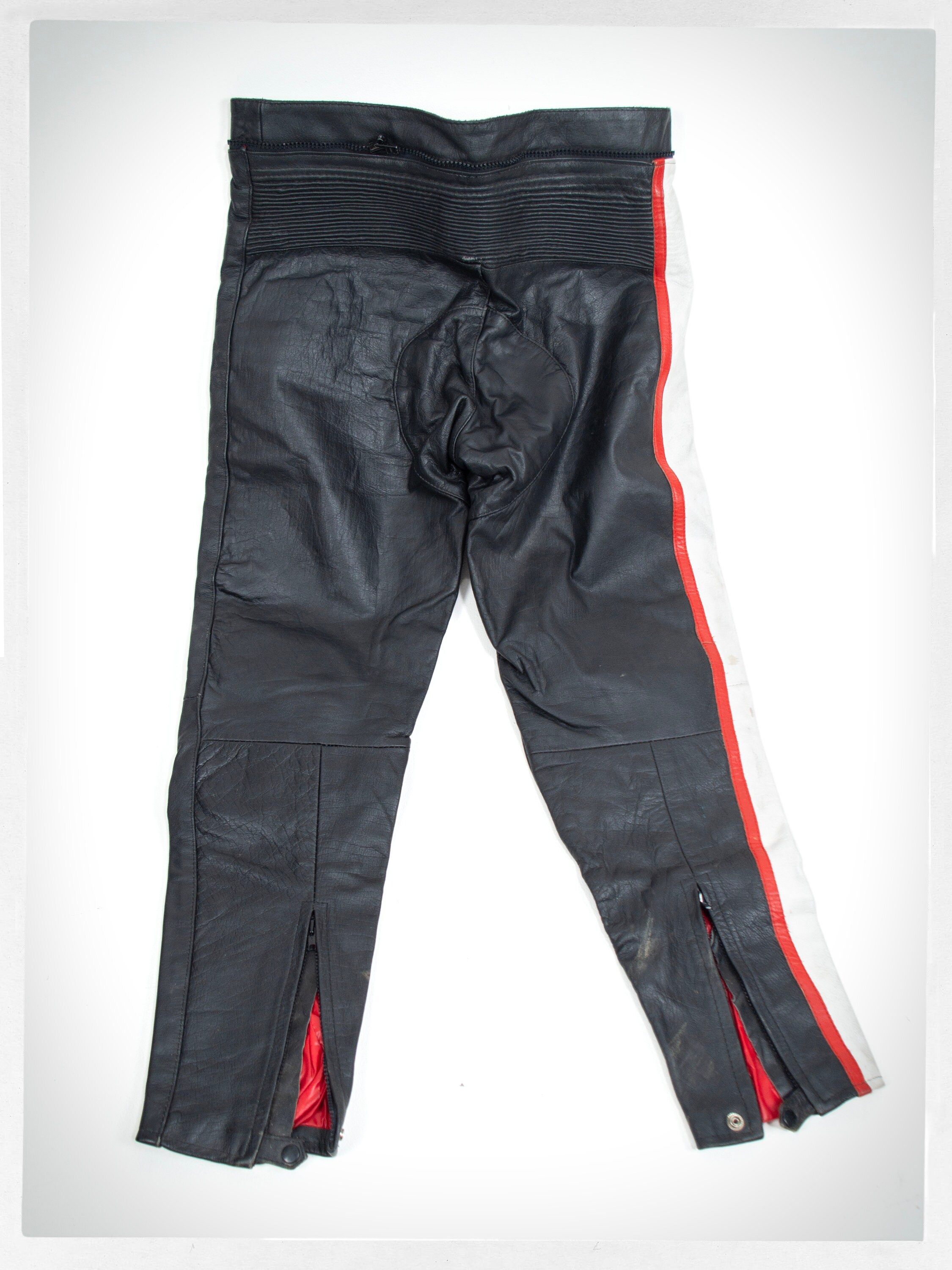 Vintage 80s Leather Pants, 80s Motorcycle Pants, Retro 90s Cafe