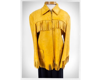 Retro 70s Jacket, Fringe Buckskin Jacket, 80s Western Jacket, 80s Buckskin Coat, Rockabilly Fashion, Vintage Fashion, Western Fashion, Boho