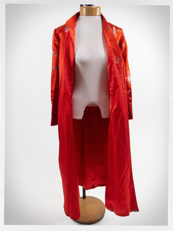 Vintage 70s Robe, Vintage Satin Robe, Asian Dress… - image 7