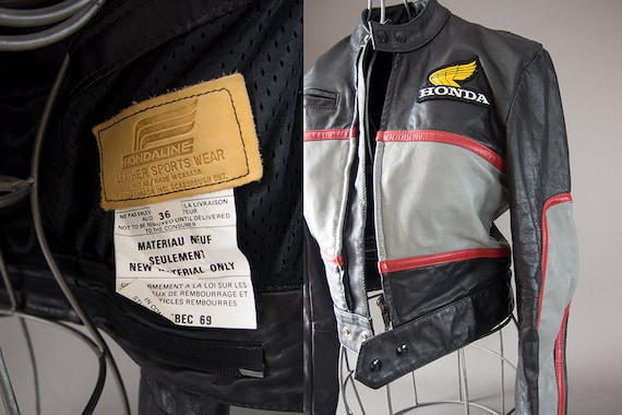 Vintage 80's Motorcycle Jacket, Cafe Racer Motorcy
