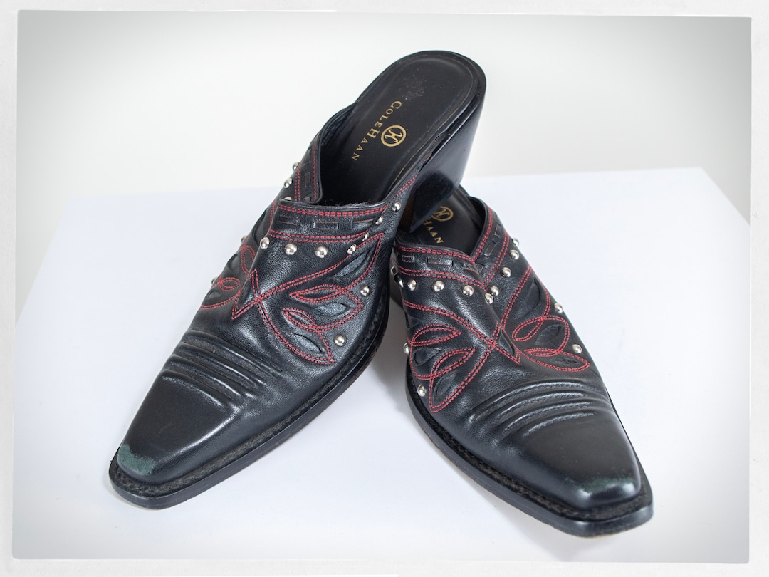靴 amerivintage OVAL MOTIF VOLUME MULE OVAL MOTIF VOLUME MULE