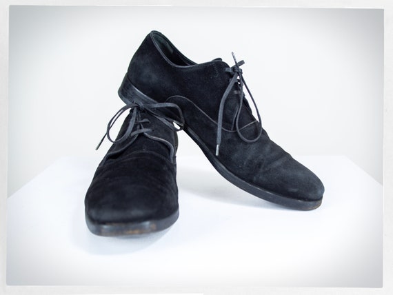 Vintage 90s Suede Shoes, DOLCE and GABBANA Shoes, Gentlemen