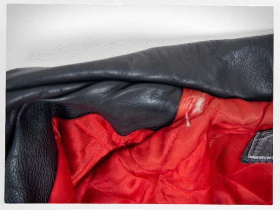 Retro 90s Leather Jacket, 80s Motorcycle Jacket, Biker