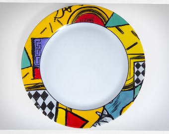 90s Postmodern Dinnerware, Michael Graves Style, Memphis Era Dinnerware, Postmodern Decor, Mid Century Decor, Postmodern Tableware, New Wave