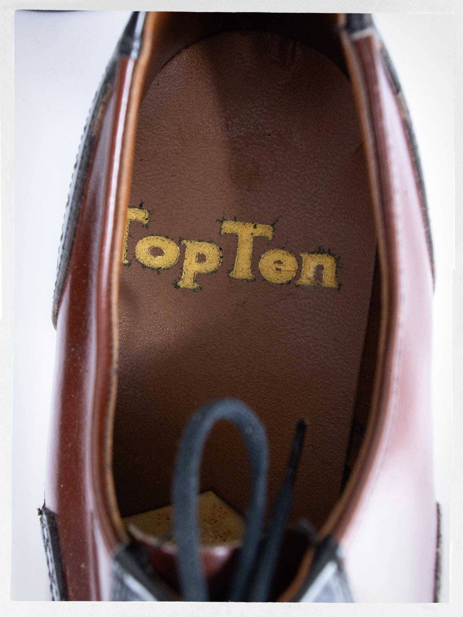 OLD STOCK Square Toe Shoes, 60s Leather Mens Shoes, Vintage 70s