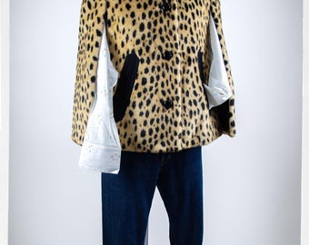 90s Leopard Print Cape, 90s Glam Fashion, JUICY COUTURE, Y2K