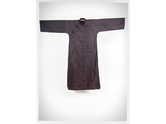 Vintage 80s Robe, Vintage Satin Robe, Asian Dress… - image 1