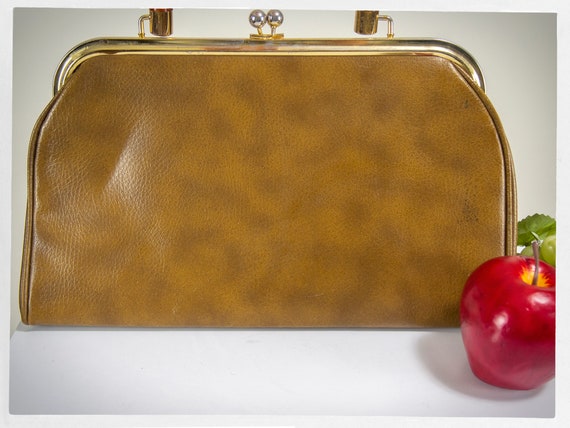 Vintage 60s Handbag, 60s Mad Men Purse, 60s Vinyl… - image 4