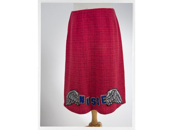 Vintage 60s Skirt, Vintage Reworked Skirt, 60s Rew