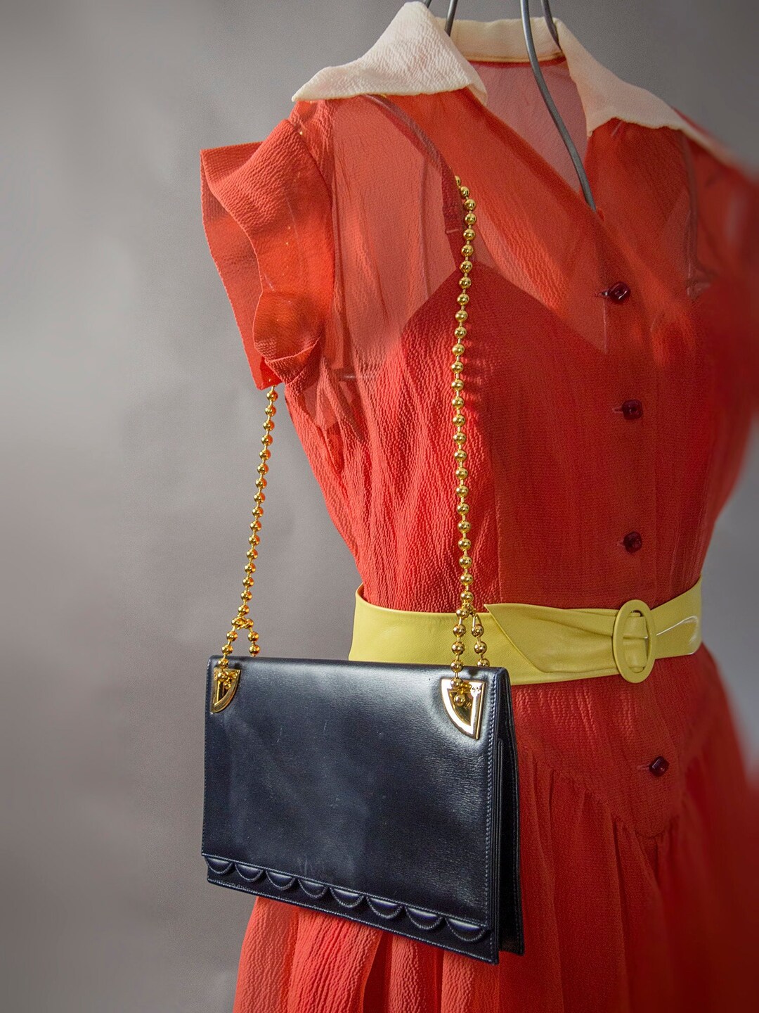 Vintage 80s Purse, Vintage 80s Designer Purse, KARL LAGERFELD Bag